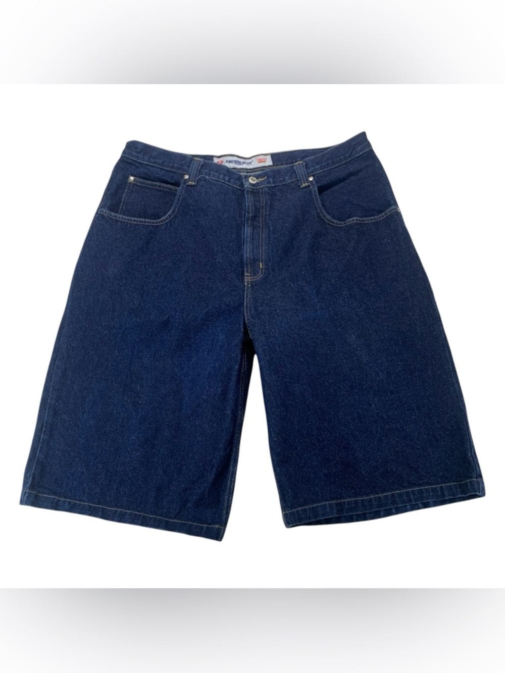 Anchor Blue Beyond Baggy Denim Shorts Men’s 42 Dark Wash Y2K Skater Jorts‎